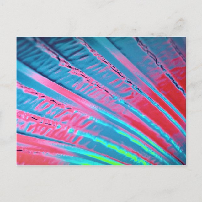Colourful Flowing phosphorescence Postcard (Front)