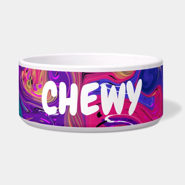 Colourful Fluid Art Abstract Marble Personalised   (Front)