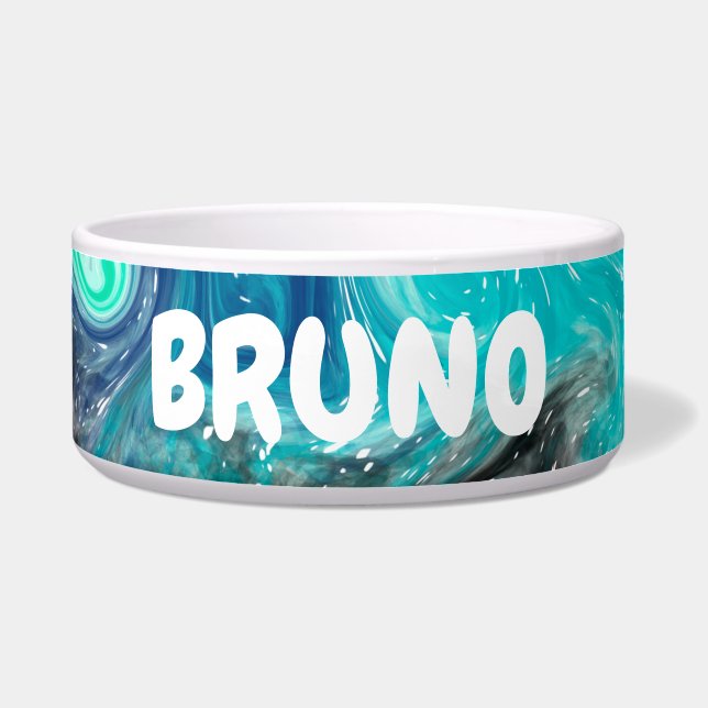 Colourful Fluid Art Abstract Marble Personalised   (Front)