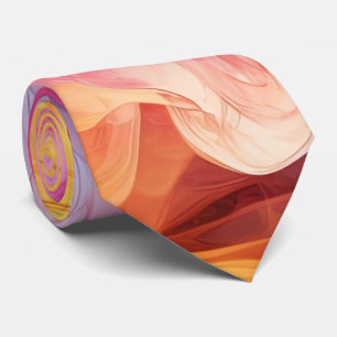 Colourful Fluid Art Neck Tie