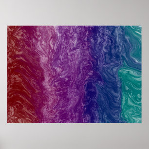 Colourful Fluid Art Poster