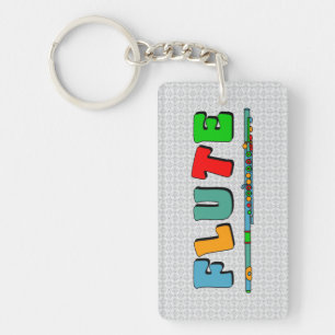 Colourful Flute Key Ring