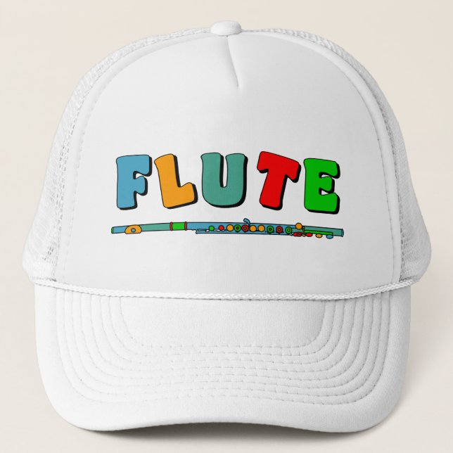 Colourful Flute Trucker Hat (Front)