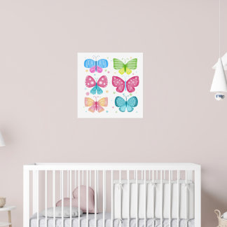 Colourful Flutter Friends Poster