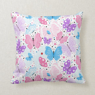 Colourful Flying Butterflies Cushion