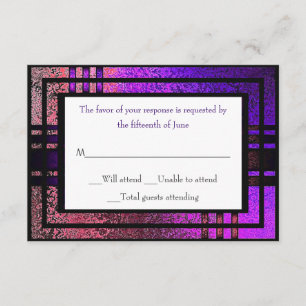 Colourful Foil Look Response Card