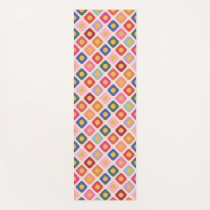 Colourful Folk Art Floral Pilates Yoga Wellness Ma Mat