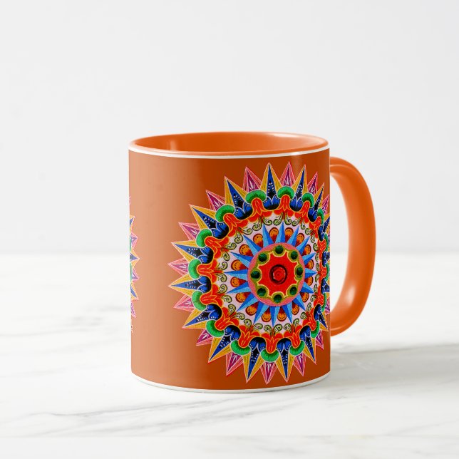 Colourful Folklore Design Mug (Front Right)