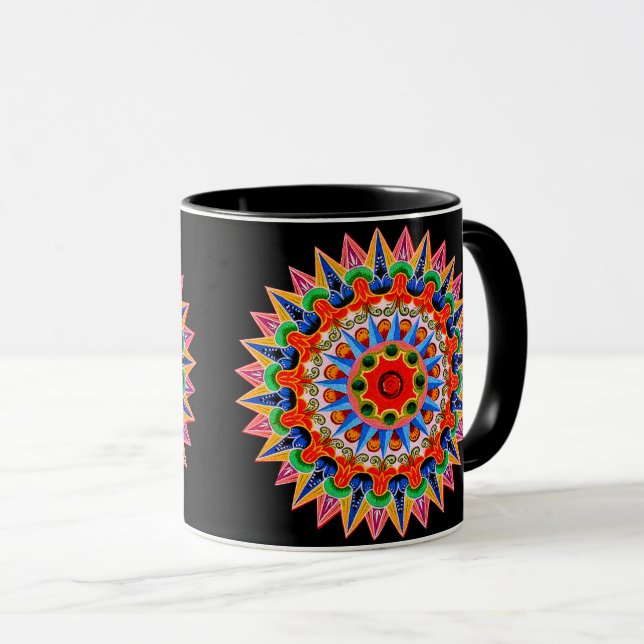 Colourful Folklore Design Mug (Front Right)