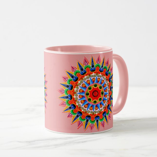 Colourful Folklore Design Mug (Front Right)
