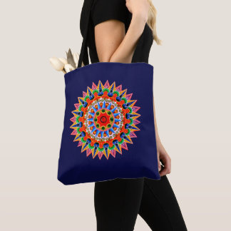 Colourful Folklore Design Tote Bag