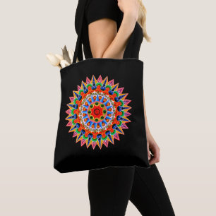 Colourful Folklore Design  Tote Bag
