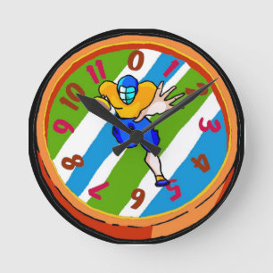 Colourful Football Clock
