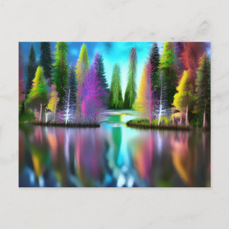 Colourful Forest Postcard