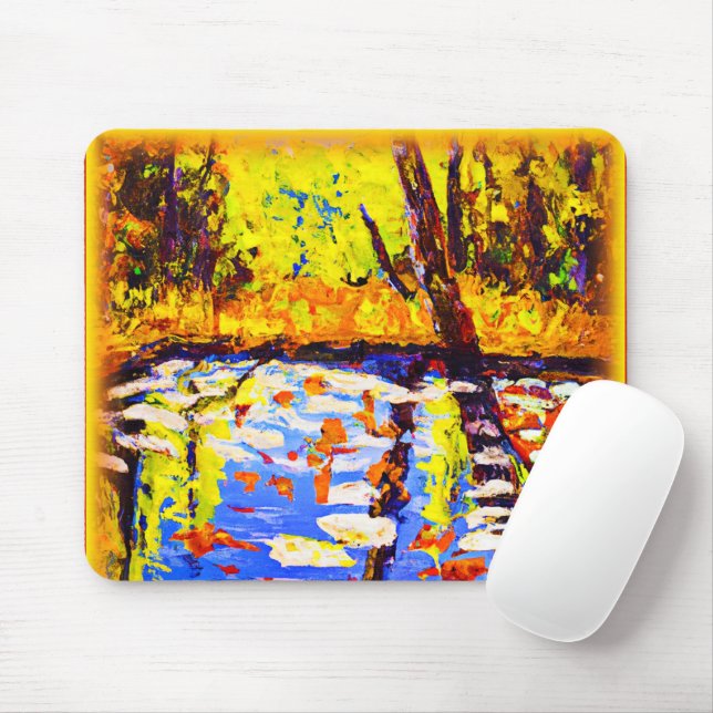 Colourful Forest Swamp. Buy Now Mouse Mat (With Mouse)