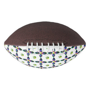 Colourful Four-Leaf American Football
