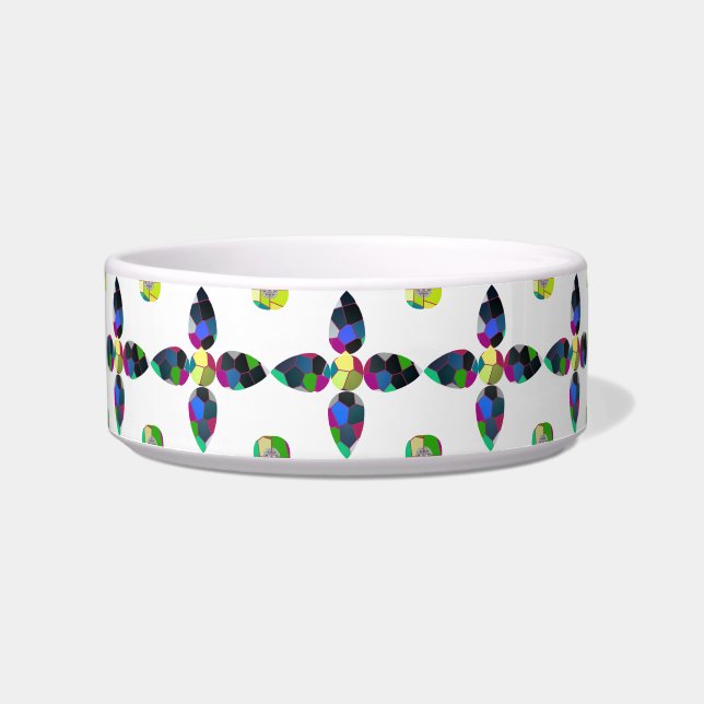Colourful Four-Leaf  Bowl (Front)