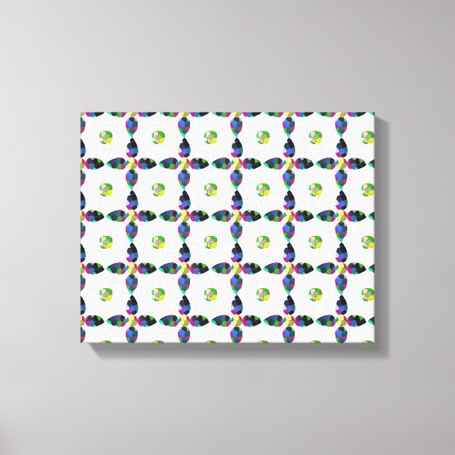 Colourful Four-Leaf  Canvas Print (Front)