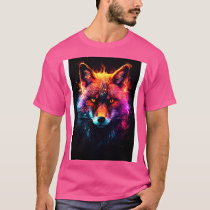 Colourful Fox Animal Neon T-Shirt