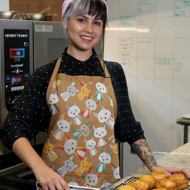 Colourful Fox Cartoon Apron (Creator Uploaded)