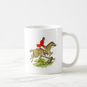 Colourful Fox Hunter Jumper Horse Horseback Rider Coffee Mug