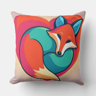 Colourful Fox Love: Mother's Day Cushion