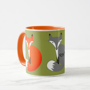 Colourful Foxy Fox Design Mug