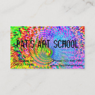 Colourful Fractal Art Design Business Card
