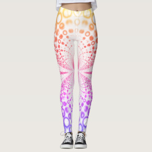 Colourful Fractal Art Leggings