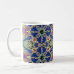 Colourful Fractal Bursts Mug