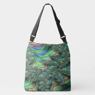 Colourful Fractal Crossbody Bag