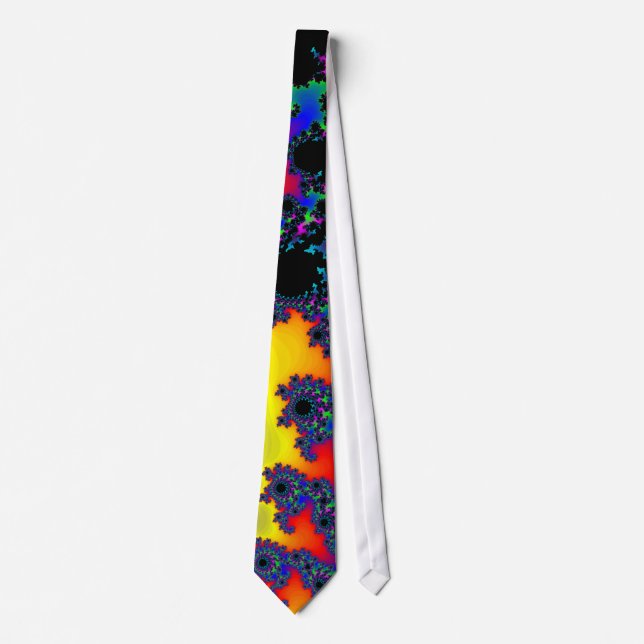 Colourful Fractal Design: Necktie / Tie (Front)
