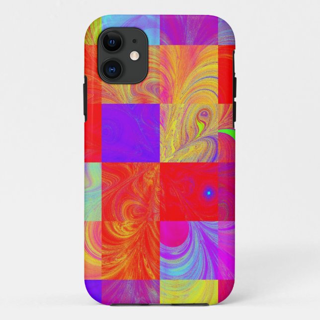 Colourful Fractal Iphone Case (Back)