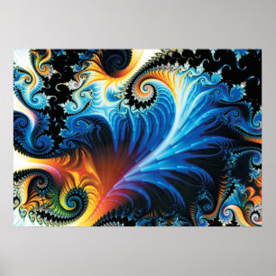 Colourful Fractal Poster