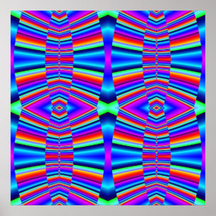 colourful fractal poster