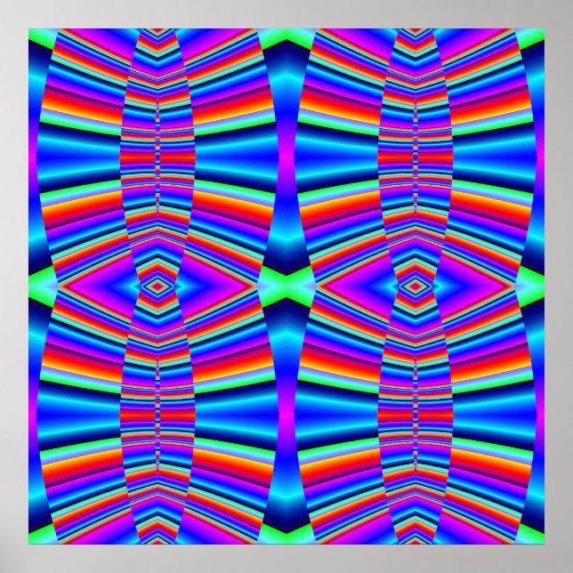 colourful fractal poster (Front)