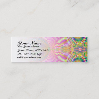 Colourful fractal Skinny Business Card