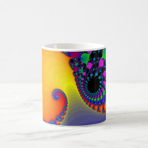 Colourful Fractal Spirals: Coffee Mug