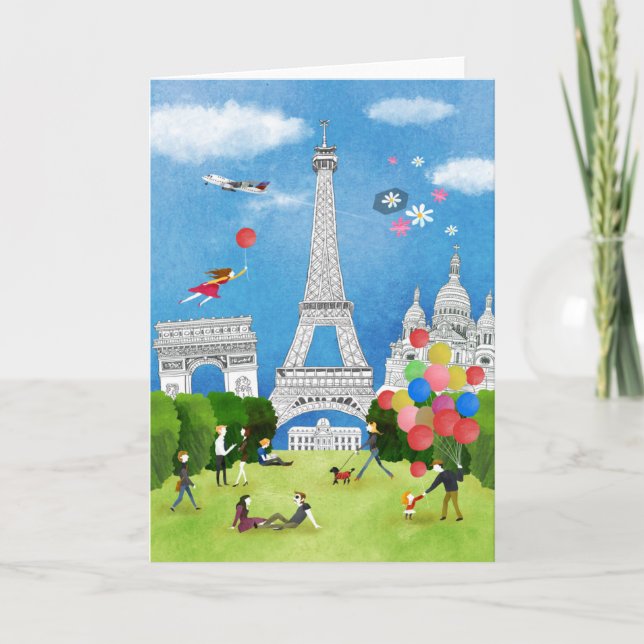 Colourful France Card (Front)