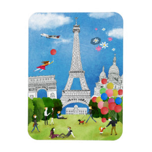 Colourful France Magnet