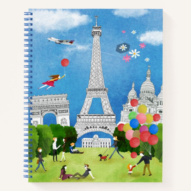 Colourful France Notebook (Front)