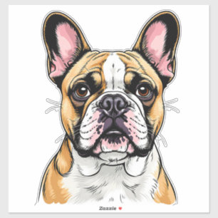 Colourful French Bulldog Portrait