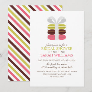 Colourful French Macarons Invitation