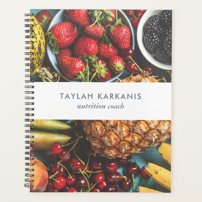 Colourful Fresh Fruit Business Personalised Planner (Front)