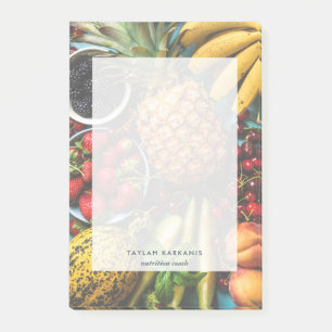 Colourful Fresh Fruit Health Field Personalised  Post-it Notes