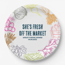 Colourful Fresh Off the Market Bridal Shower
