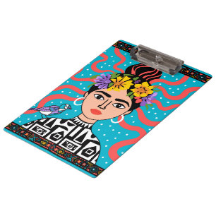 Colourful Frida Inspired Clipboard - Boho Mexican