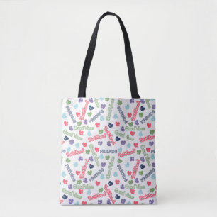 Colourful Friendship & Good Vibes Tote Bag