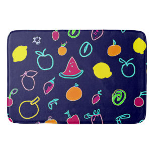 Colourful Fruit Fantasia Design Bath Mat