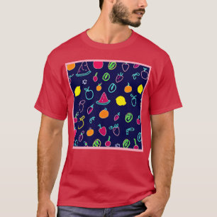 Colourful Fruit Fantasia Design T-Shirt